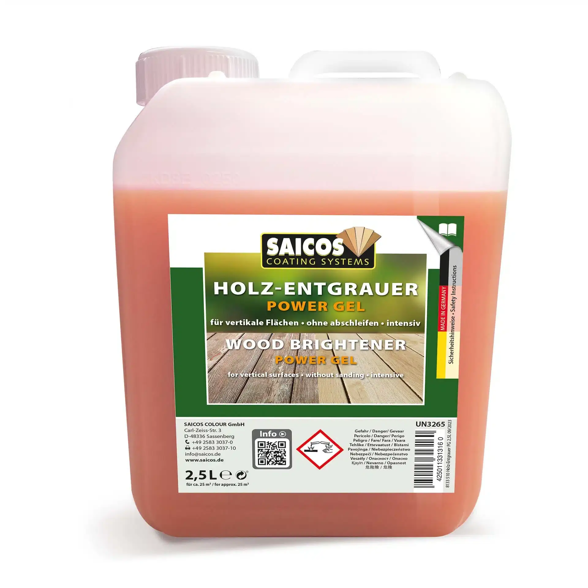 Holz-Entgrauer-Power-Gel SAICOS Holz-Entgrauer Power-Gel 8133 2,5 L