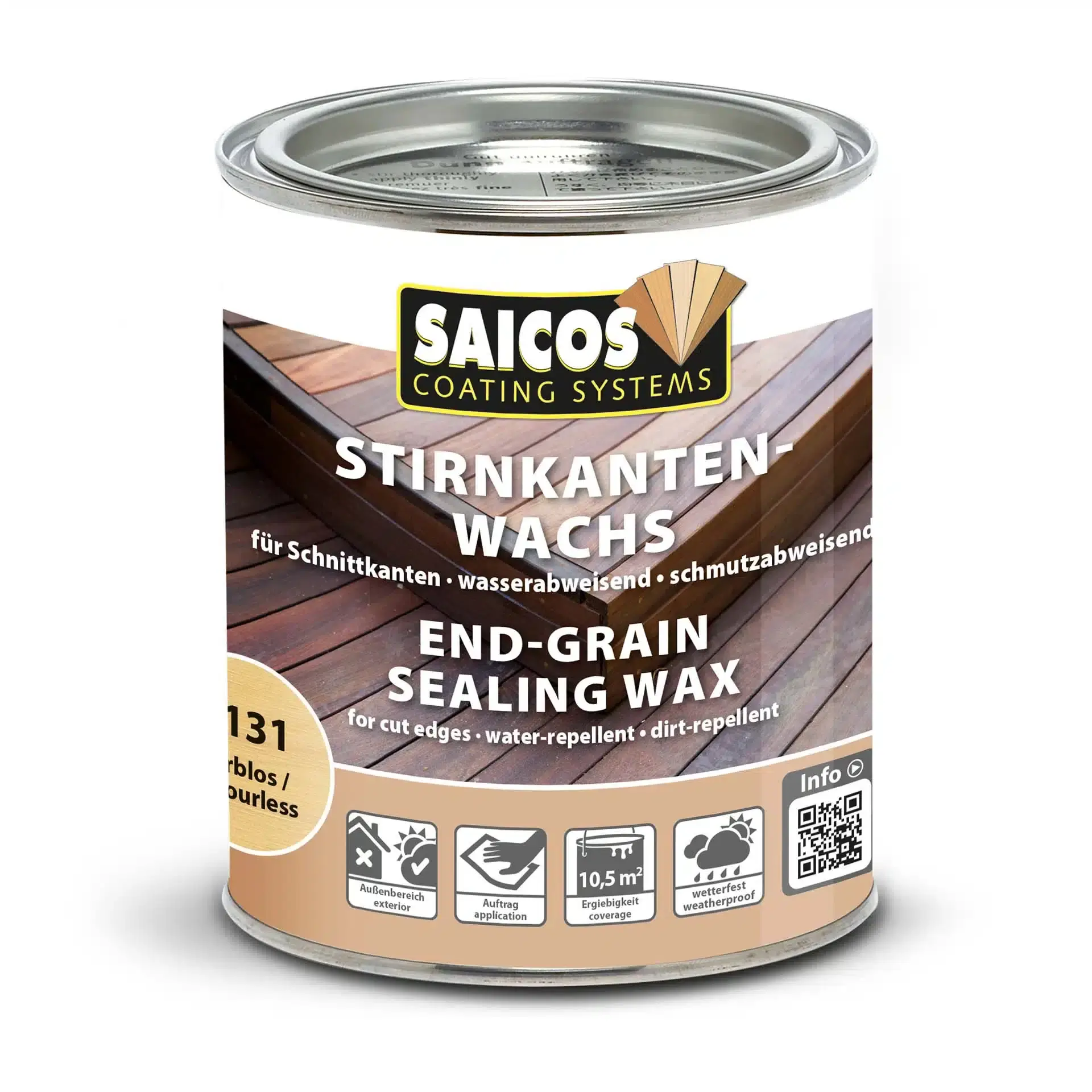 8131-SAICOS-Stirnkanten-Wachs-0-75-D End-Grain Sealing Wax