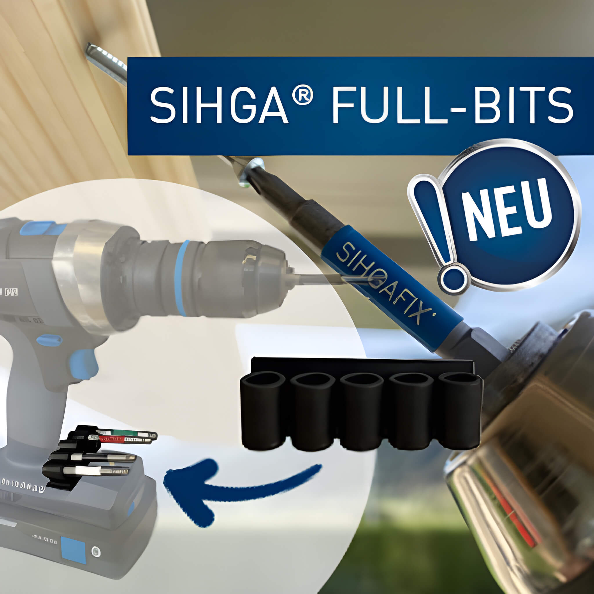 SIHGA® Full-Bits Set Bithalterung Device