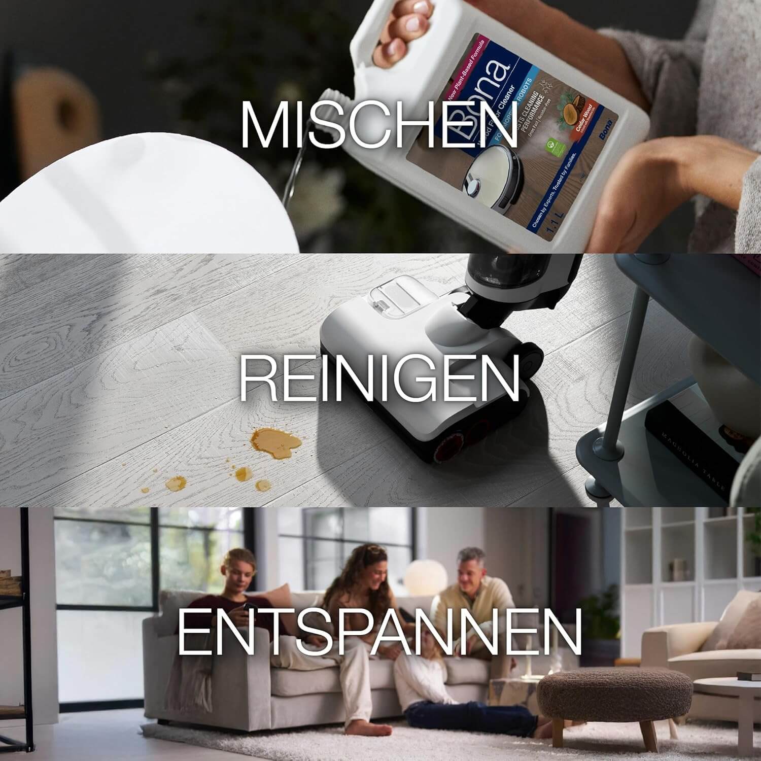 Bona® Holzbodenreiniger für Wischroboter