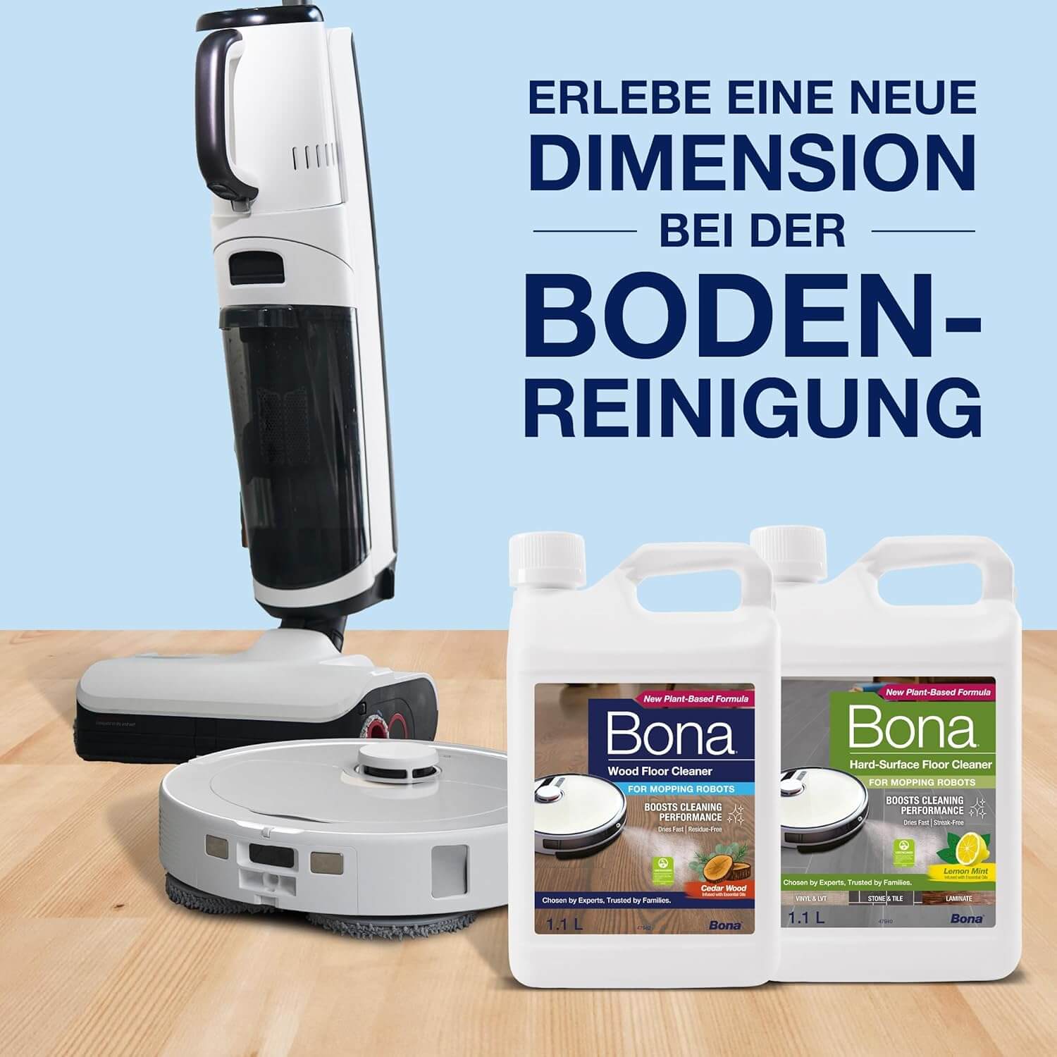 Bona® Holzbodenreiniger für Wischroboter