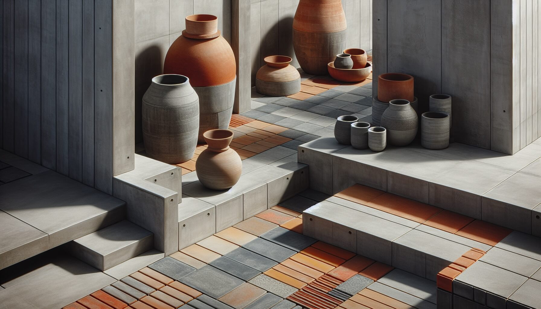 Stein, Beton, Terracotta Cookware, Pot, Indoors, Interior Design, Floor