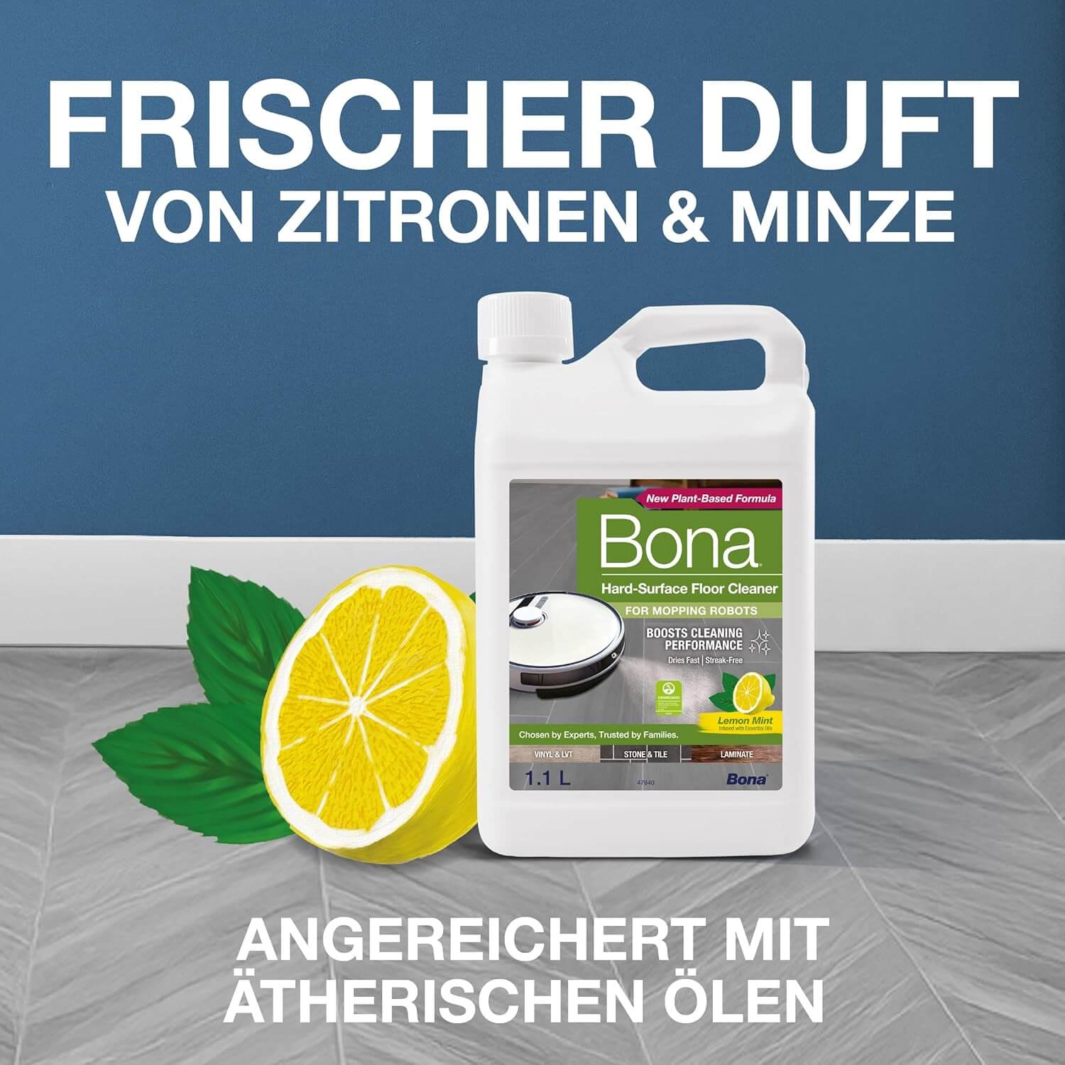 Bona® Hartbodenreiniger für Wischroboter