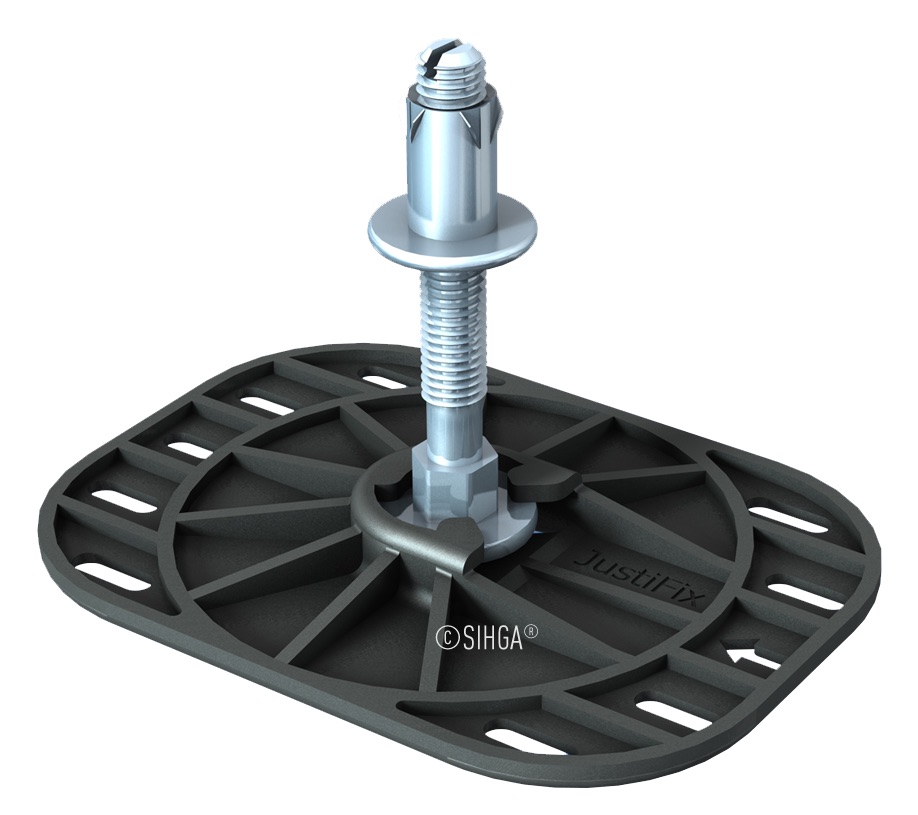 SIHGA® JustiFix® II JM 60 > 25 - 60 mm, 40 pc. mounting pack