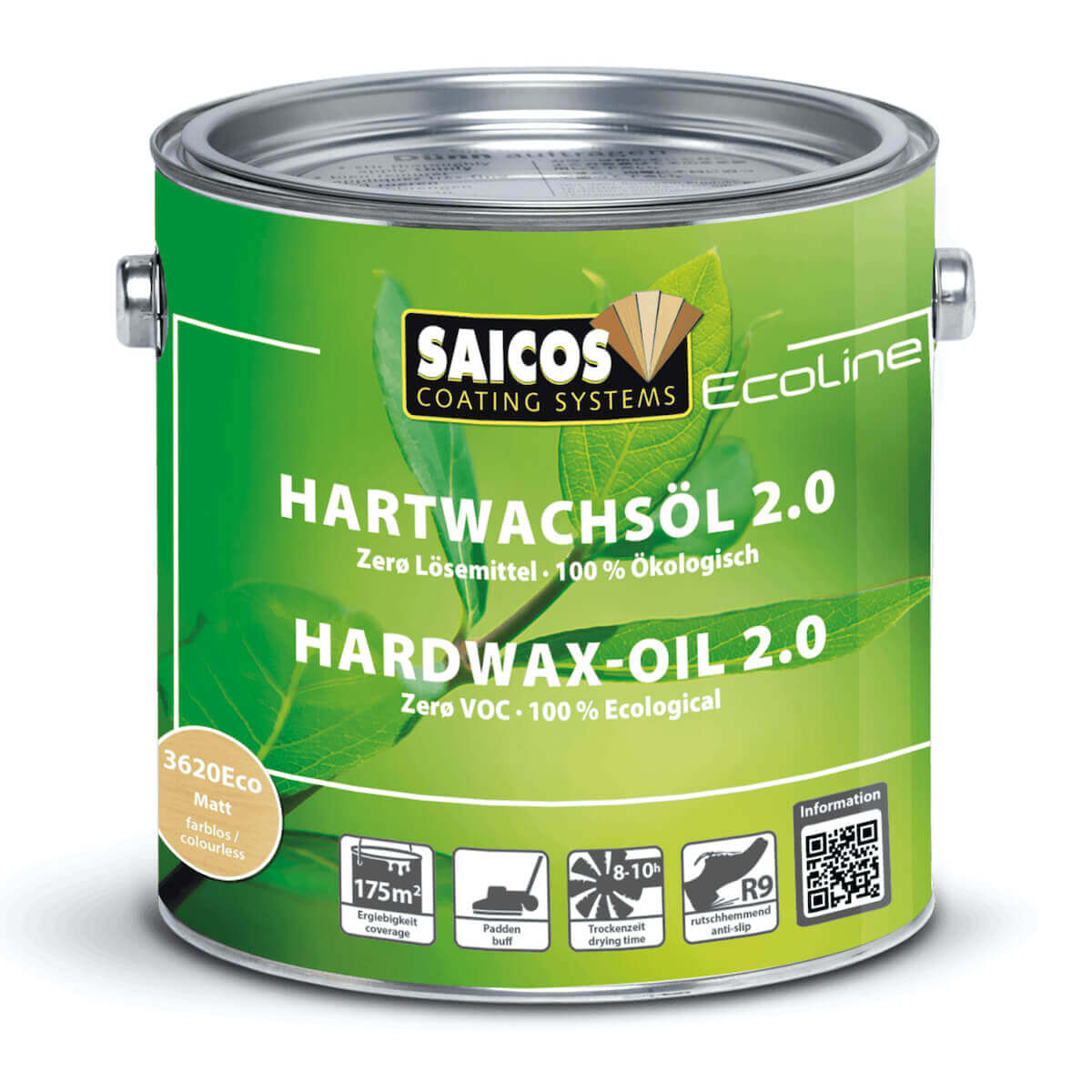 3620Eco_SAICOS_Hartwachsoel_Zero SAICOS Ecoline Hartwachsöl 2.0 Lösemittelfrei 3620