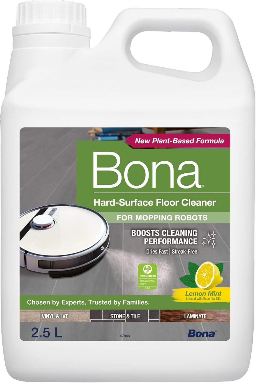 Bona® Hartbodenreiniger für Wischroboter 1,1 Liter 2,5 Liter Bona® Hartbodenreiniger für Wischroboter 1,1 Liter 2,5 Liter